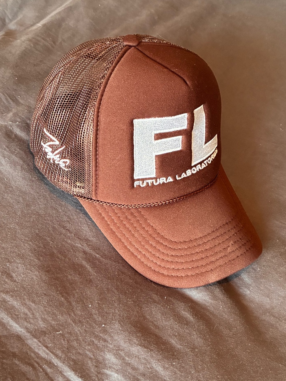 Futura Labs X Cactus Jack - Brown Mesh Trucker Cap - Picture 2 of 3